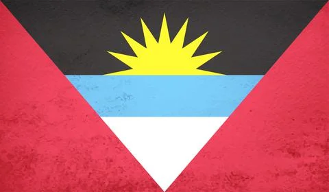Decayed flag of Antigua and Barbuda Stock Illustration