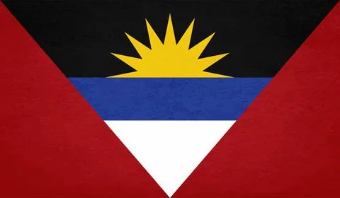 Decayed flag of Antigua and Barbuda Stock Illustration