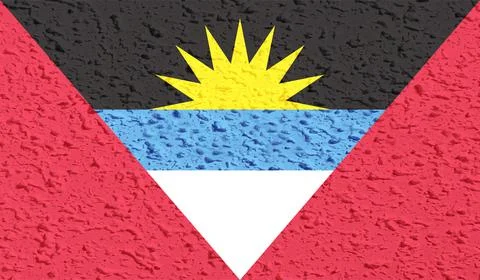 Decayed flag of Antigua and Barbuda Stock Illustration