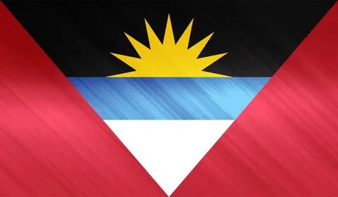 Decayed flag of Antigua and Barbuda Stock Illustration