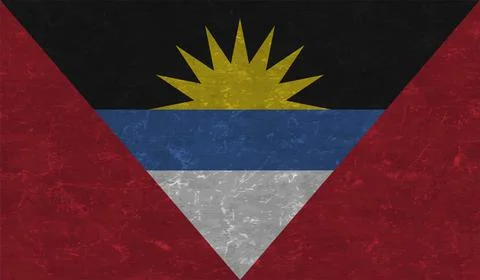Decayed flag of Antigua and Barbuda Stock Illustration