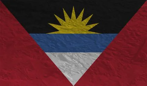 Decayed flag of Antigua and Barbuda Stock Illustration