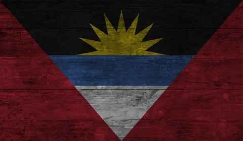 Decayed flag of Antigua and Barbuda Stock Illustration