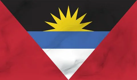 Decayed flag of Antigua and Barbuda Stock Illustration