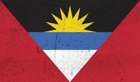 Decayed flag of Antigua and Barbuda Stock Illustration