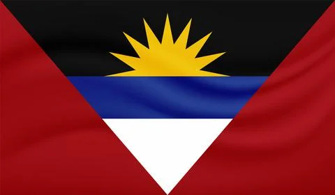Decayed flag of Antigua and Barbuda Stock Illustration