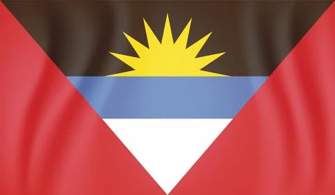 Decayed flag of Antigua and Barbuda Stock Illustration