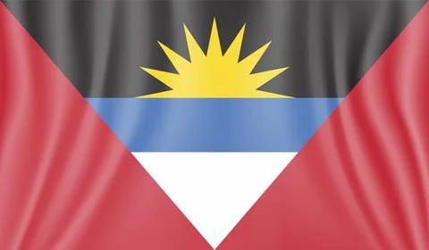 Decayed flag of Antigua and Barbuda Stock Illustration