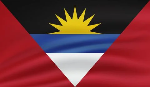 Decayed flag of Antigua and Barbuda Stock Illustration
