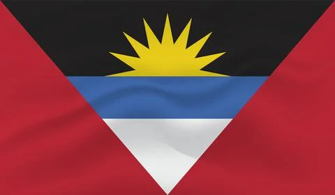 Decayed flag of Antigua and Barbuda Stock Illustration