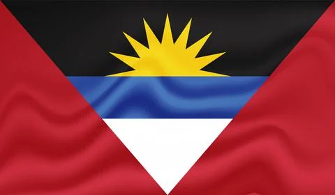 Decayed flag of Antigua and Barbuda Stock Illustration
