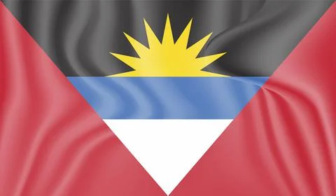 Decayed flag of Antigua and Barbuda Stock Illustration