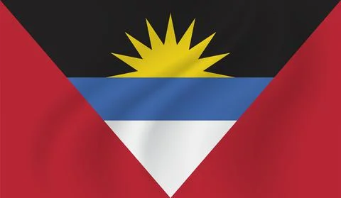 Decayed flag of Antigua and Barbuda Stock Illustration