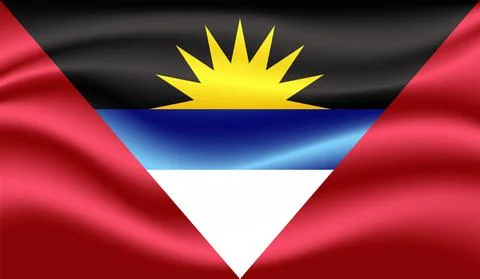 Decayed flag of Antigua and Barbuda Stock Illustration