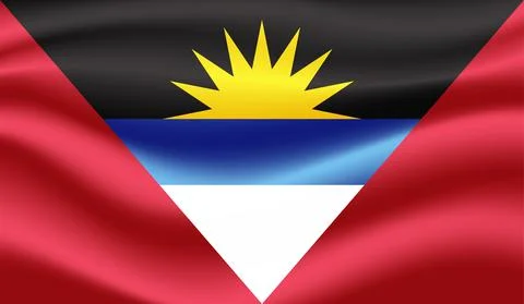 Decayed flag of Antigua and Barbuda Stock Illustration