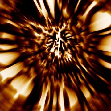 Decayed head of zombie. Demon character blurred face illustration. Stock Illustration