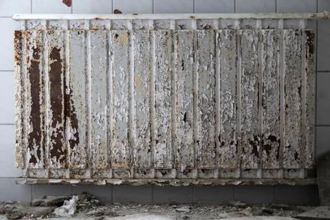 Decayed radiator Stock Photos