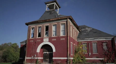 Decayed School Stock Footage 42817664