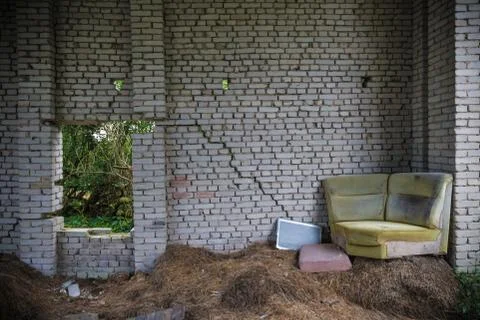 Decayed sofa Stock Photos