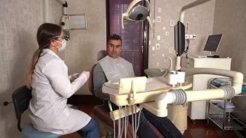 Decayed teeth, dental treatment. Stock Footage 204063106