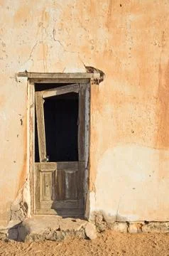 Decaying architecture at sunset Stock Photos