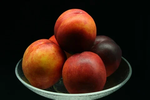 Decaying rotten moldy nectarine. Timelapse Video stock 109629205