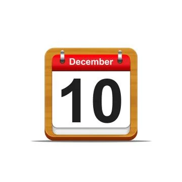 December 10. Stock Illustration