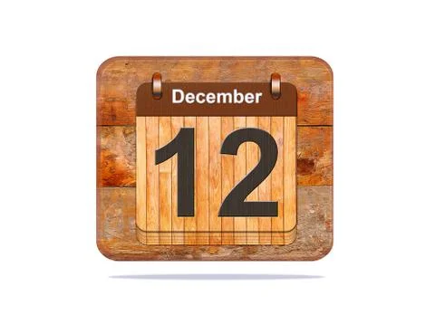 December 12. Stock Illustration