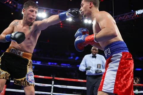  December 2 2017 Madison Square Garden MSG Fight Night Action Zachary Ocho... Stock Photos