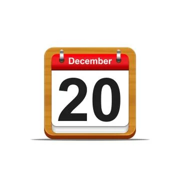 December 20. Stock Illustration