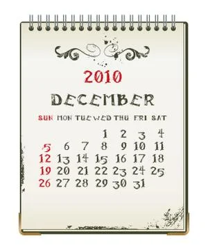 December 2010 Stock Illustration