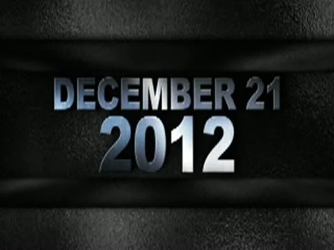 December 2012 text in wall silver 320x240 Stock Footage 12657489