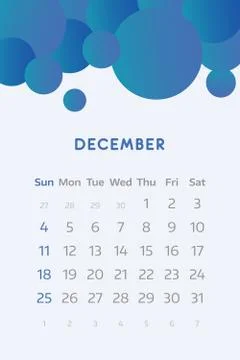 December 2016 Stock Illustration