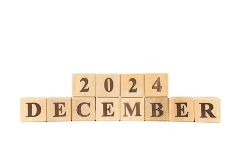 December 2024. Resolution, strategy, solution, goal, business and holidays... Stock Photos