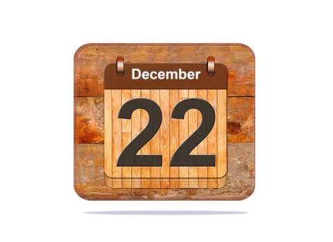December 22. Stock Illustration
