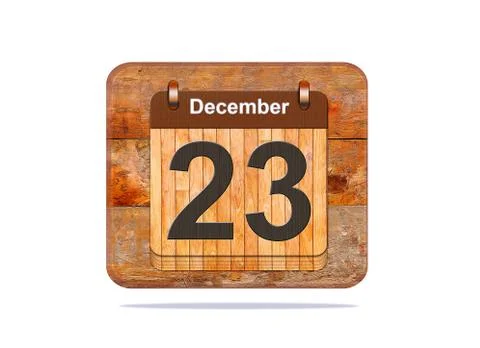 December 23. Stock Illustration