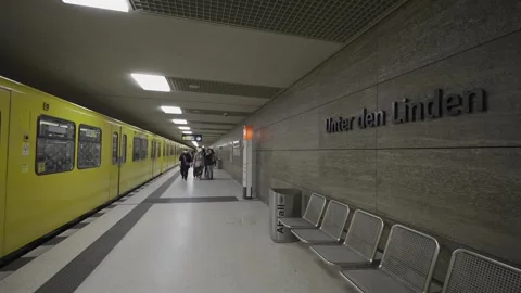 December 25, 2023. Berlin, Germany. U-Bahnhof Unter den Linden ist ein U-Bahn Stock Footage 273082453