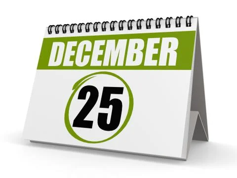 December 25, Christmas Illustrazione stock
