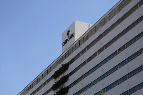 December 29, 2025, upper facade of the Emporio Hotel in Acapulco Foto stock