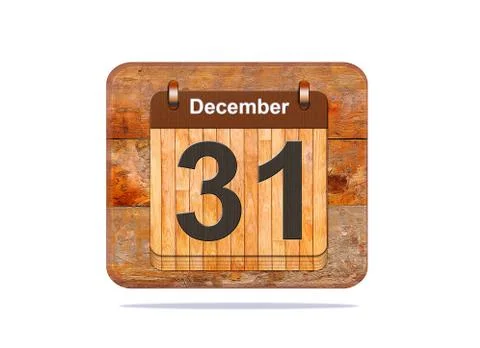 December 31. Stock Illustration