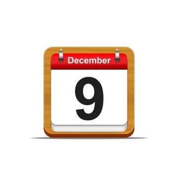 December 9. Stock Illustration
