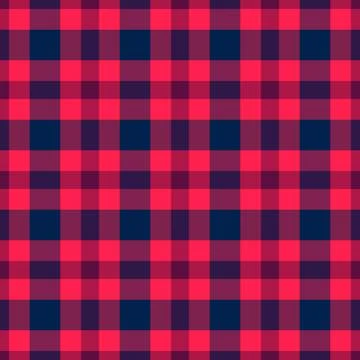 December check seamless vector, folklore pattern background texture. Halfto.. Stock Illustration