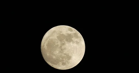 December Cold Moon 99% Full Stock Footage 83380381
