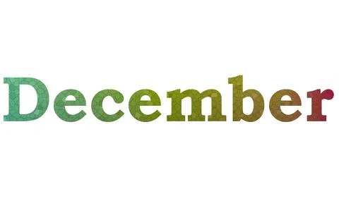December Stock Illustration