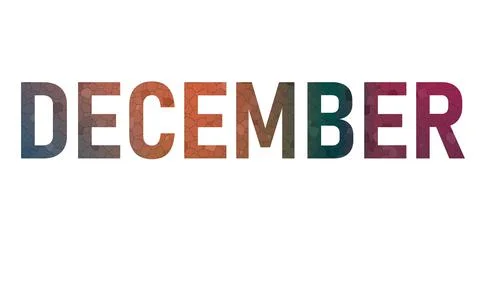 DECEMBER Stock Illustration