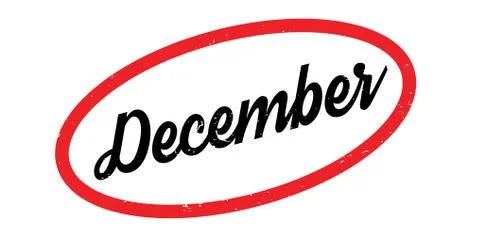 December rubber stamp Stock Illustration
