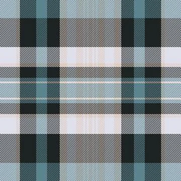 December vector seamless fabric, harmony plaid check texture. Gingham patte.. Stock Illustration
