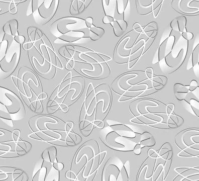 Decent silver gray background with abstract curve element Stock Illustration