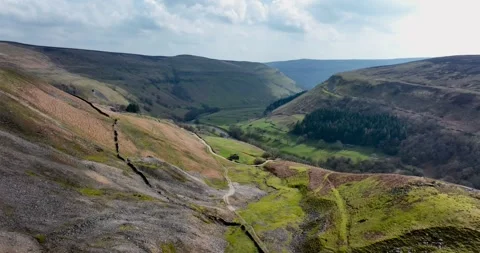 Decent into Swaledale Stock Footage 262083221