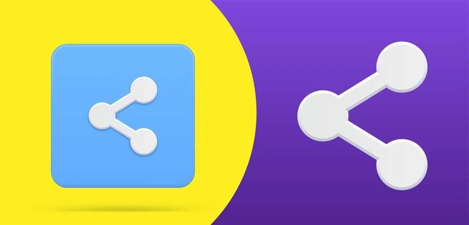 Decentralize compound connection symbol simple 3d icon button set vector il.. 스톡 일러스트